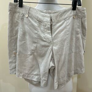 100% Linen shorts size 8